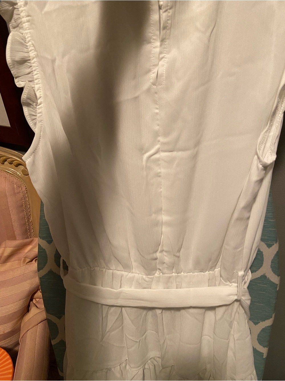 NWOT Never worn Dokotoo woman’s white ruffle dress Size S - Picture 6 of 6